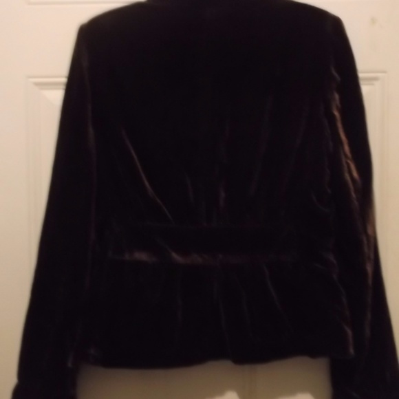 Brown Velvet Short Jacket - NWT - Picture 6 of 6